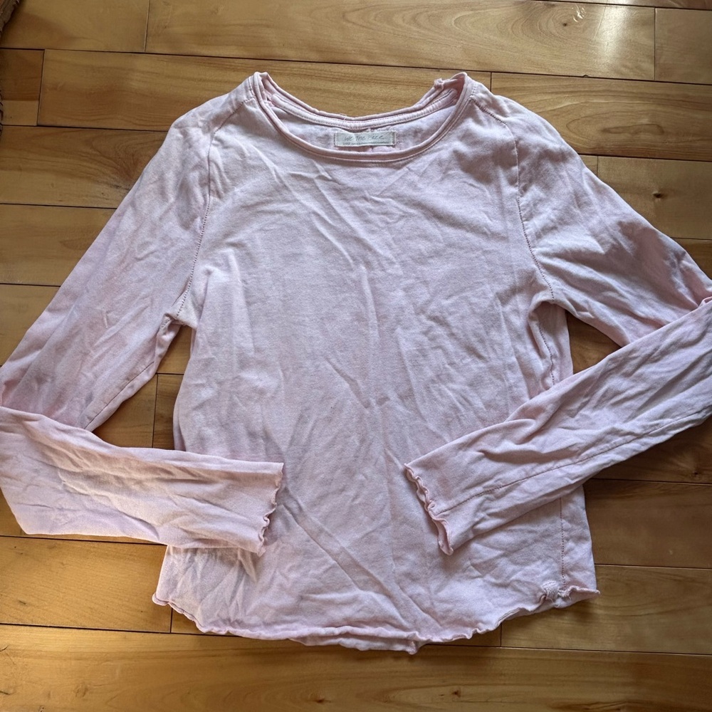 We The Free Soft Pink Long Sleeve Tee